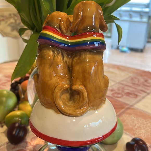 New 2022 Blue Sky Clayworks “Love is Love” Dogs Figurine. - Picture 8 of 10